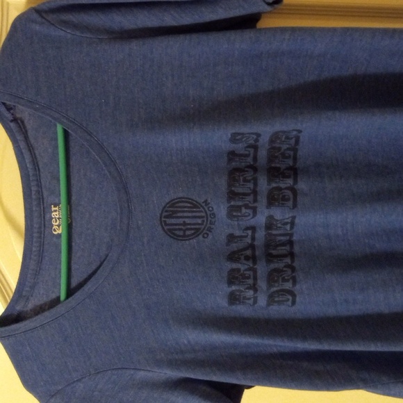 Blue, Real Girls Drink Beer top, size XXL - Picture 6 of 7